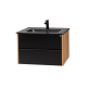 CERAMICA LUX Una donji deo 75 plazma konzolna, matt black lavabo CL-D75MB - 300260