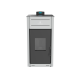 MARELI Kamin na pelet UNO 13 (1kW + 12kW) siva - EP3012020