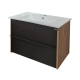 CERAMICA LUX Una donji deo 75 plazma konzolna, white lavabo CL-E075 - 300261
