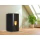 MARELI Kamin na pelet ONYX FULL GLASS 24 (3kW + 21kW) crna - EP3013718