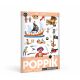 POPPIK Edukativni poster s nalepnicama Mini otkrića: Pirati - MIN001