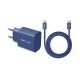 Strujni punjač Huiying TIP C na TIP C 40w plavi - EP3262992