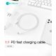 Data kabl Coteci CS2165 3A PD na iPhone lightning beli 1m - 223306