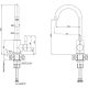 QUADRON Čelična kuhinjska slavina Kate 3623500_BE, bež - EP3191847