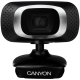 CANYON 720P HD webcam with USB2.0. connector, 360° rotary view scope, 1.0Mega pixels, Resolution 1280*720, viewing angle 60°, cable length 2.0m, Black, 62.2x46.5x57.8mm, 0.074kg - CNE-CWC3N
