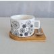 DEKOR DOM Šolja CYLINDER FLOWERS C7 - N02 - 022626
