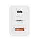 TNB Punjač CHGAN65W, 65W, USB-C X 2 + USB-A QC 3.0 - 37302