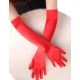 Crvene dugačke rukavice od simuliranog svilenog materijal C81312-2 - C81312-2