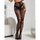 Crne seksi poderane mrežaste čarape H3580 - H3580