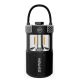 NOW GO Bluetooth zvučnik, lampa, Powerbank F1, crna - EP2797012