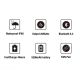 NOW GO Bluetooth zvučnik, lampa, Powerbank F1, crna - EP2797012