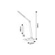 Rabalux Stona lampa Nilfgard LED 13W srebrna (2029) - 2029-1-1