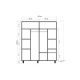 HANAH HOME Garderober Loni 4 906 - 203748