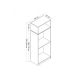 HANAH HOME Ormar Kale 2235, bela - 203795