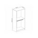 HANAH HOME Garderober Kale Glass Anthracite 190 - 203808