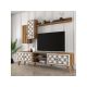 HANAH HOME TV komoda sa policama Class S, braon/bela - 204096
