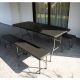 Gardlov Sklopivi Plastični Sto sa Klupama Crni 180cm - EP3131038