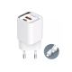 Kucni punjac LDNIO A2317C, 3.6A, QC3.0 18W, PD 30W sa Type C kablom beli - 208804