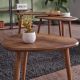 HANAH HOME Set klub stolova Alvin 3/1, braon - EP3056637