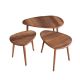 HANAH HOME Set klub stolova Alvin 3/1, braon - EP3056637
