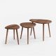 HANAH HOME Set klub stolova Alvin 3/1, braon - EP3056637