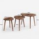 HANAH HOME Set klub stolova Alvin 3/1, braon - EP3056637
