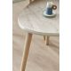 HANAH HOME Set klub stolova Alvin 3/1, mermerna krem - EP3056640