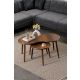 HANAH HOME Set klub stolova Marlo 2/1, braon - EP3056643