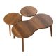 HANAH HOME Set klub stolova Marlo 2/1, braon - EP3056643