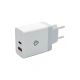 Kucni punjac Teracell Evolution TC-04, QC PD, USB-PD 18W+18W, 36W (total) sa lightning kablom beli CE - 209044