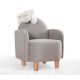ATELIER DEL SOFA Fotelja za decu Nock, siva - 209FLF1118