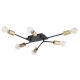 Rabalux Plafonjera Lanny E27 6x MAX 15W crna (2103) - 2103-1-1