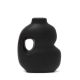DEKOR DOM Vaza 14x7x18cm Novo, crna - 039921
