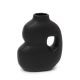DEKOR DOM Vaza 14x7x18cm Novo, crna - 039921