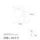 OPVIQ Zidna lampa Antique 7141, zlatna/bela - EP3008143