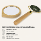 Set za negu lica DERMA 2u1 - gua sha masažer + ogledalce, bambus, poklon set - EP3246700