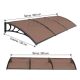 Nadstrešnica Aluminijumska 300x150cm Crna Bronza 5mm - EP3270396