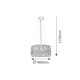 Rabalux Visilica Alessandra E27 3x MAX 60W mat belo (2163) - 2163