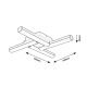 Rabalux Kupatilska rasveta Evan LED 18W mat crno (2168) - 2168