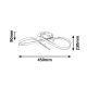 Rabalux Plafonjera Aniela LED 20W hrom (2187) - 2187-1