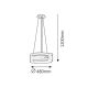 RABALUX Visilica Berbera wenge braon E27 60W - 2215-1