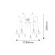 Rabalux Visilica Caspar E27 10x MAX 60W mat crno (2224) - 2224-1