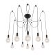 Rabalux Visilica Caspar E27 10x MAX 60W mat crno (2224) - 2224-1