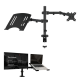 Držač za monitor + laptop podesivi crni - EP2874103