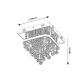 Rabalux Plafonjera Pallas LED 23+ E14 4x MAX 40W hrom (2238) - 2238-1