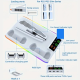 HA8008 EL RGB multifunkcionalni punjač i cooler za PS5 konzolu beli - 224732