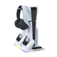 HA8008 EL RGB multifunkcionalni punjač i cooler za PS5 konzolu beli - 224732