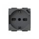 Utičnica USB P40 (1 suko+1 USB C) Vimar Arke crna 4B.V19.P40.USB - EP2839429