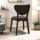 HANAH HOME Trpezarijska stolica Elma, braon/crna - EP3056655