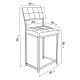 HANAH HOME Barska stolica Retro, antracit - EP3056667